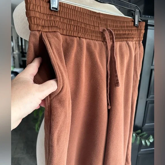 Vince Terracotta wide leg cropped pants, size large - Picture 7 of 12